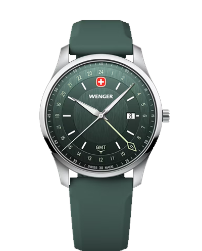 مردانه بزرگ کوارتز GMT قاب استیل ساده