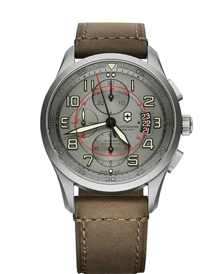 مردانه بزرگ کرنوگراف اتوماتیک قاب استیل ساده