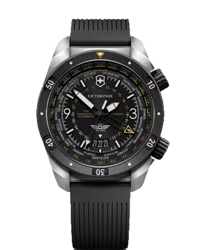 مردانه بزرگ اتوماتیک GMT قاب استیل و مشکی اسکوبا
