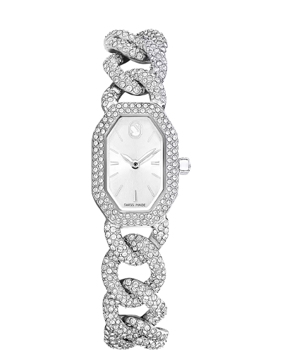 زنانه متوسط کوارتز قاب استیل دورنگین شفاف