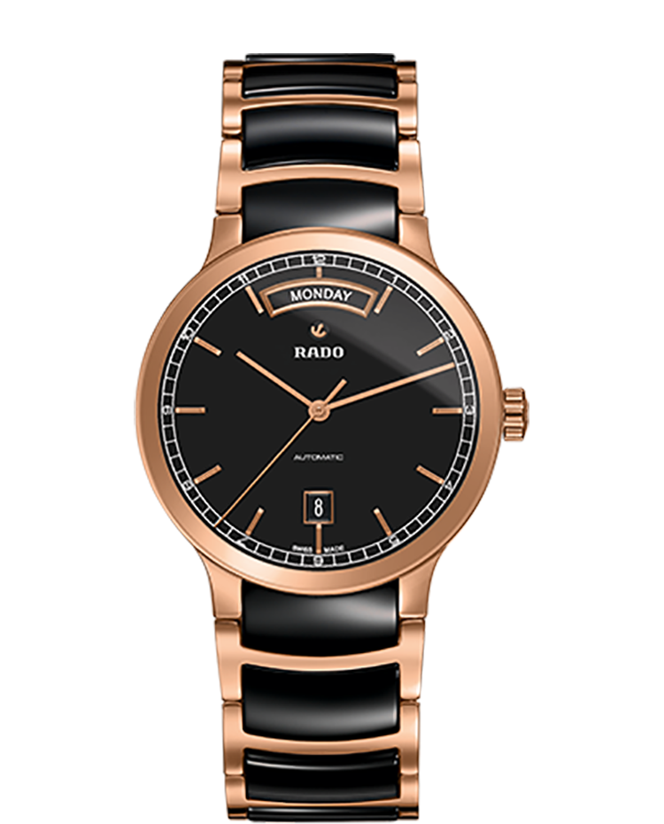 مردانه بزرگ اتوماتیک قاب مطلا ساده