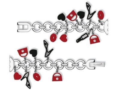 بند فلزی سواچ زنانه — LM134G