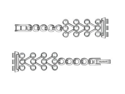 بند فلزی سواچ اسکین — SFK343G