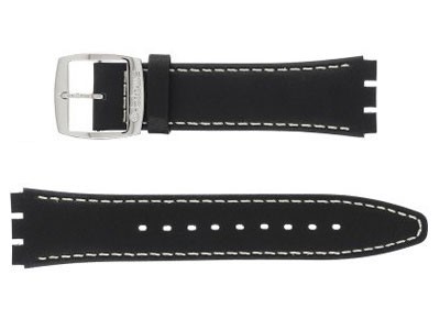 بند چرمی سواچ اسکین آیرونی — SS07S118