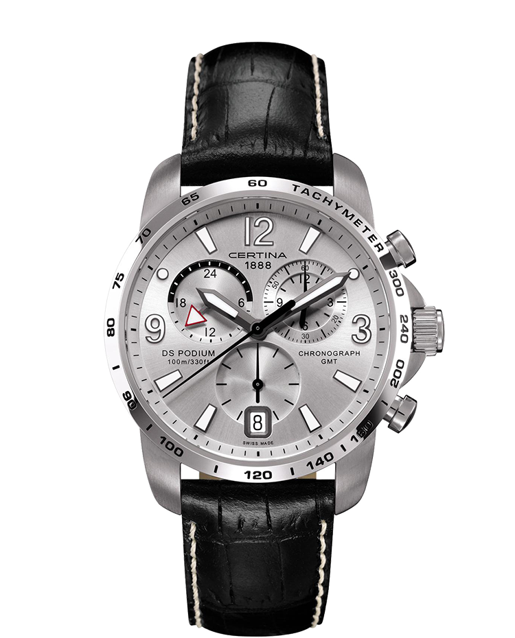 مردانه بزرگ کرنوگراف کوارتز قاب استیل ساده