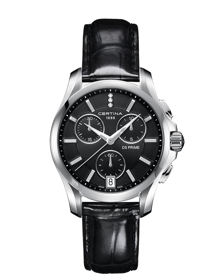 زنانه بزرگ کرنوگراف کوارتز قاب استیل ساده