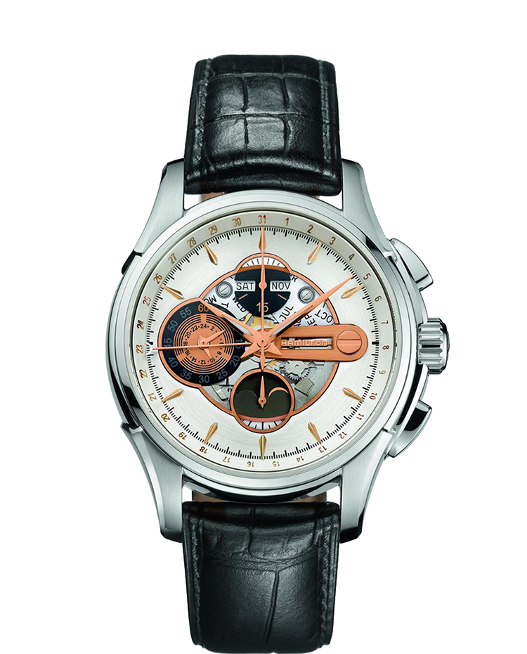 مردانه بزرگ کرنوگراف اتوماتیک قاب استیل ساده