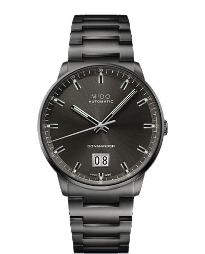 مردانه بزرگ اتوماتیک قاب مشکی ساده