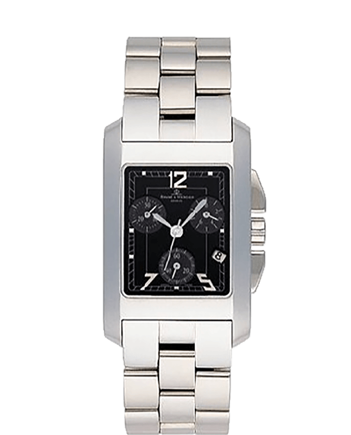 مردانه بزرگ کرنوگراف کوارتز قاب استیل ساده
