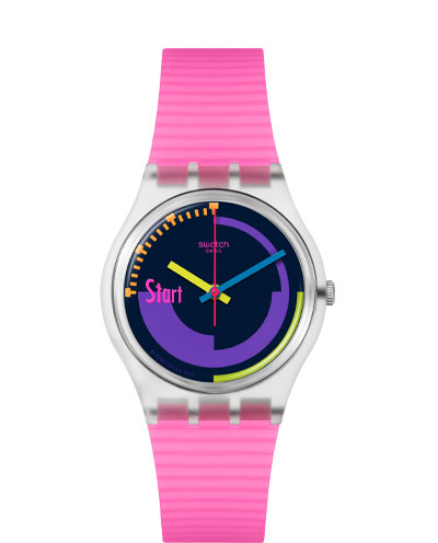 SWATCH NEON PINK PODIUM