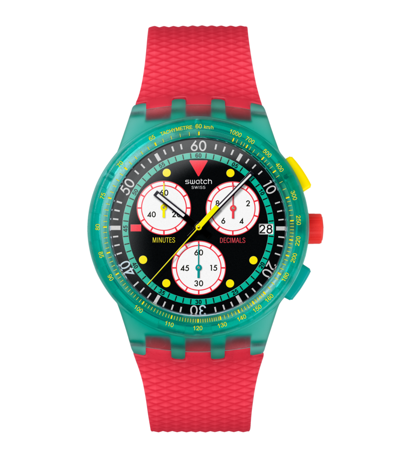 SWATCH NEON EMERALD CHRONO